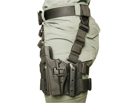 BLACKHAWK! Serpa Level 2 Tactical Thigh Holster Left Hand 1911