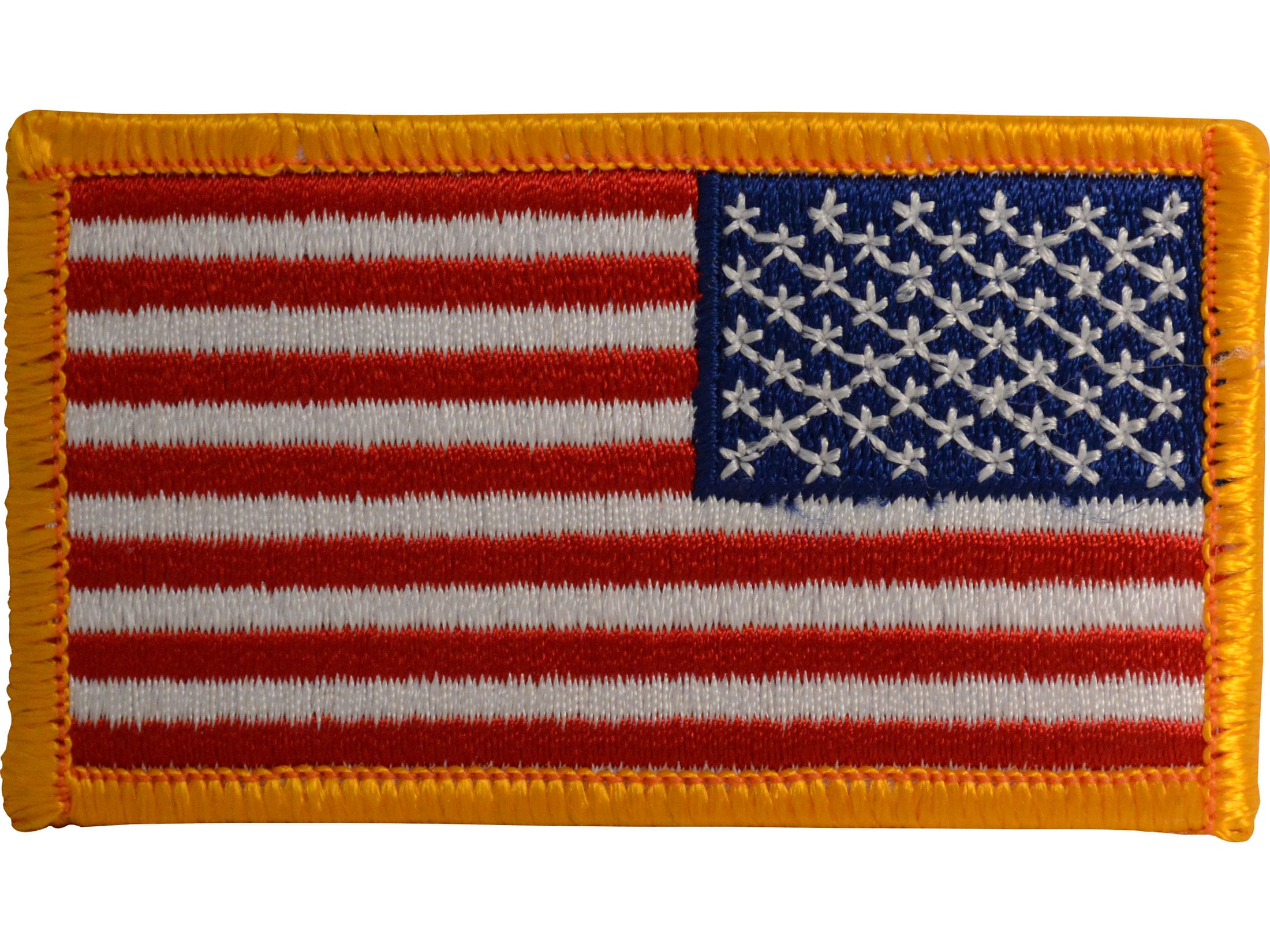 Military Surplus Reverse Us Flag Patch Red White Blue 2 X 3