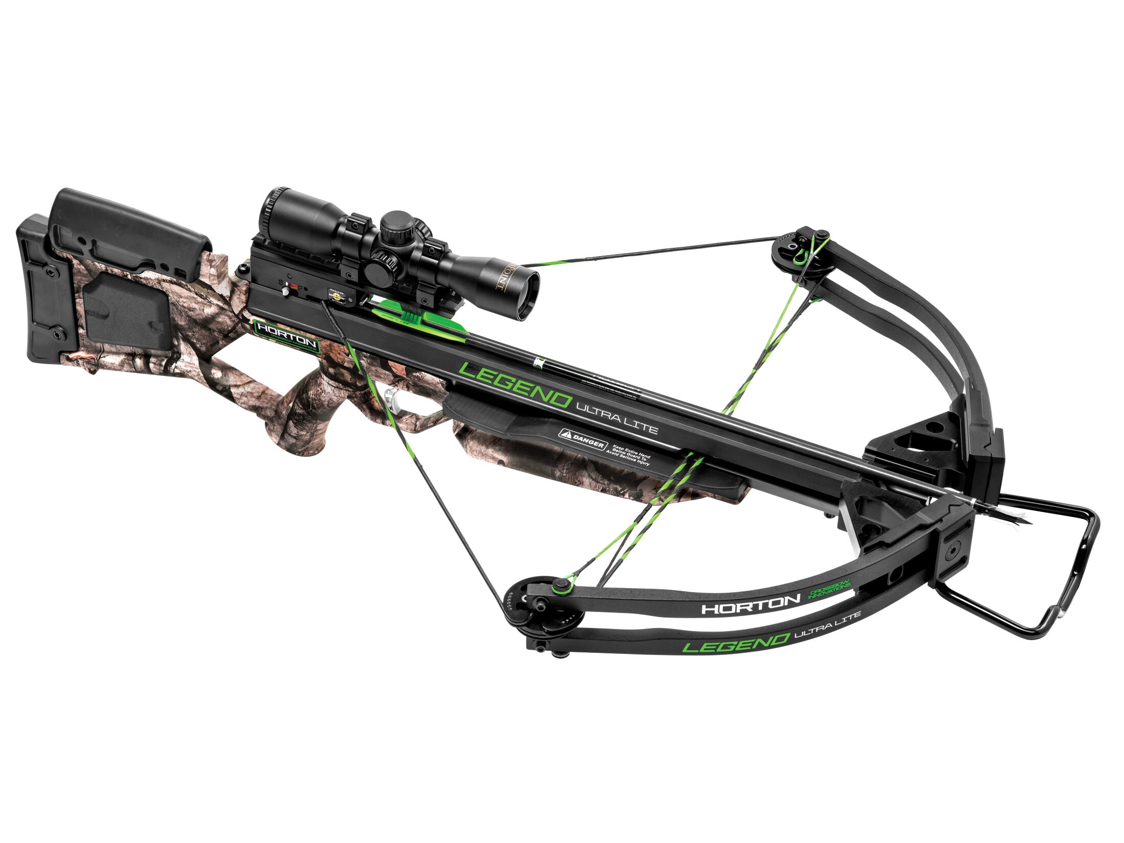 Horton Legend Ultra-Lite Crossbow Package Pro-View 2 Scope Mossy Oak