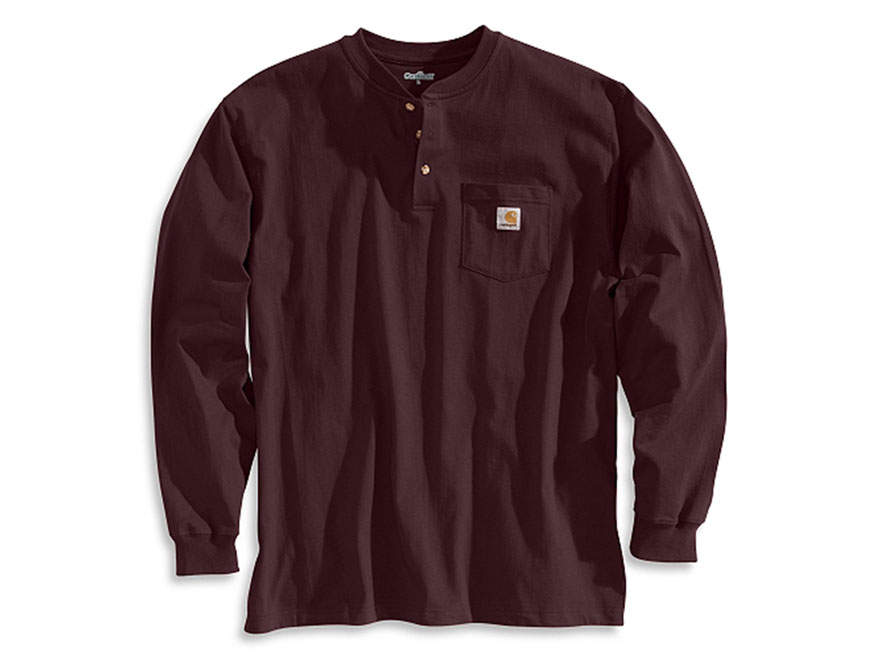 Carhartt Men's Loose Fit Heavyweight Long Sleeve Pocket Henley North