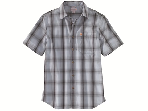 Carhartt Men's Essential Plaid Button-Up Short Sleeve Shirt