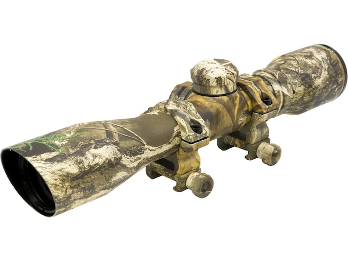 TRUGLO Compact Shotgun Scope 4x 32mm Diamond Reticle Realtree Edge