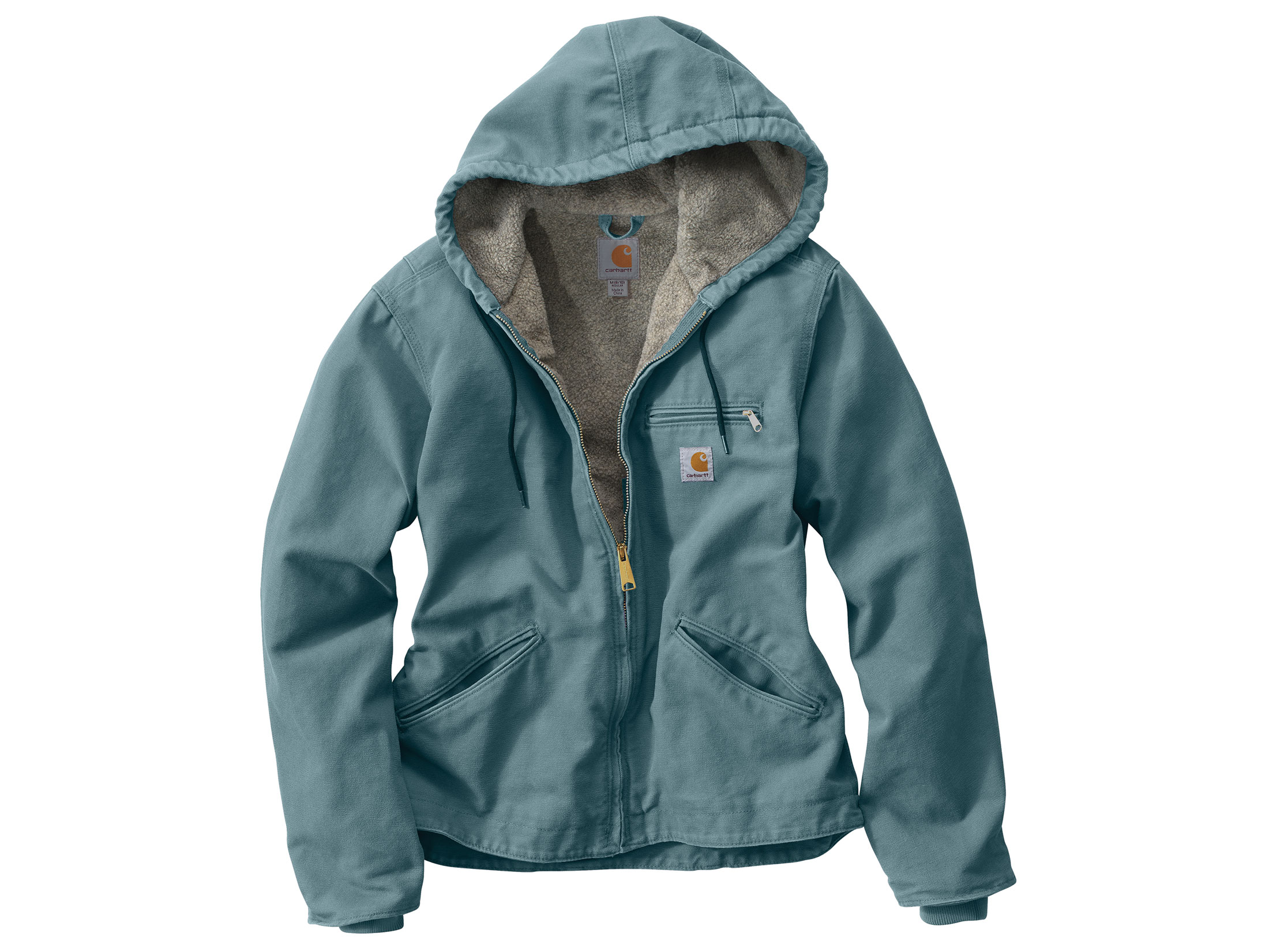 Carhartt Women's Sandstone Sierra Sherpa Lined Full-Zip Hooded Jacket