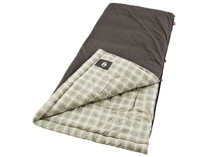 Coleman Heritage 10 Degree Big & Tall Sleeping Bag Polyester Brown