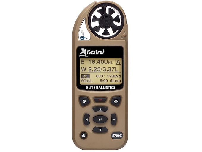 Kestrel 5700X Elite Weather Meter with Applied Ballistics and Berry Compliant Tan