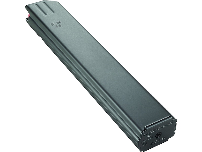 DuraMag SS Magazine Colt Pattern 9mm Luger 32-Round Stainless Steel Black