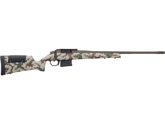Weatherby 307 Range TG Bolt Action Rifle 6.5 Weatherby RPM 24" Fluted Patriot Brown Cerakote Threaded Barrel Brown Frame Tan/Green Adjustable Comb Stock