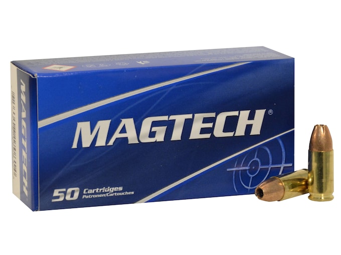 Magtech 9mm Luger +P+ Ammo 115 Grain Jacketed Hollow Point Box of 50