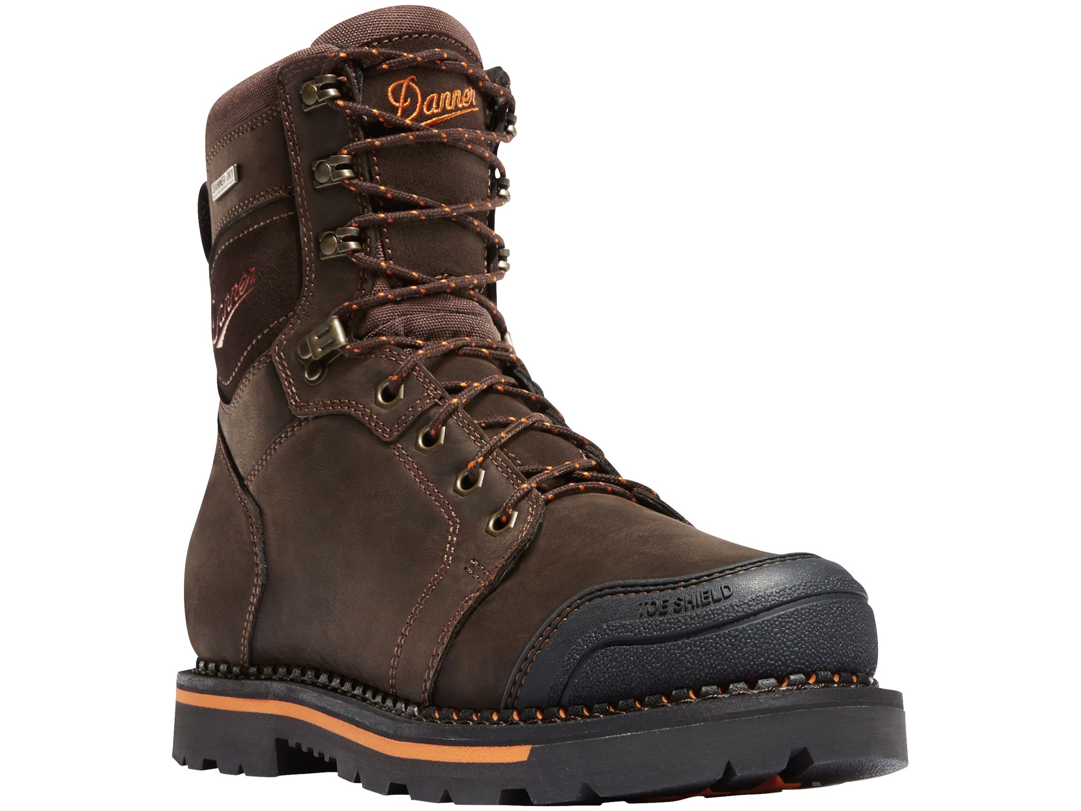 Danner Trakwelt 8 Non-Metallic Safety Toe Work Boots Leather Brown