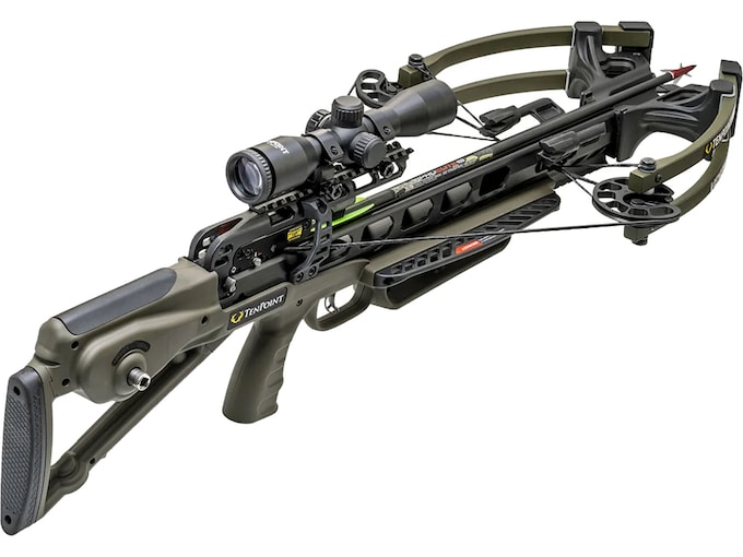TenPoint Venom X Crossbow with Pro-View 400 Scope ACUslide Moss Green