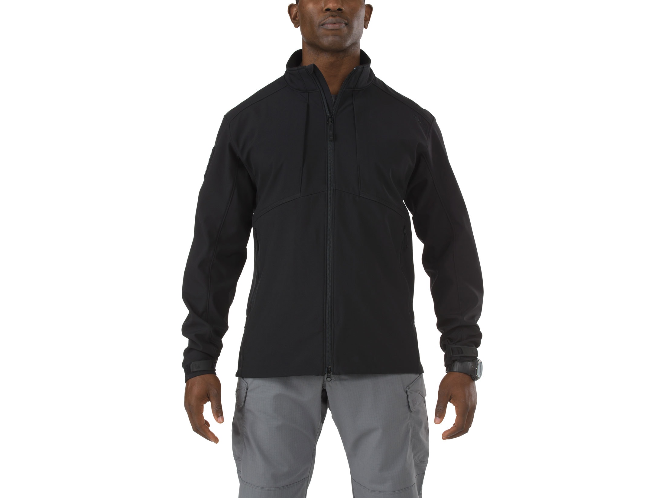 5.11 Men's Sierra Softshell Jacket Polyester Battle Brown 2XL