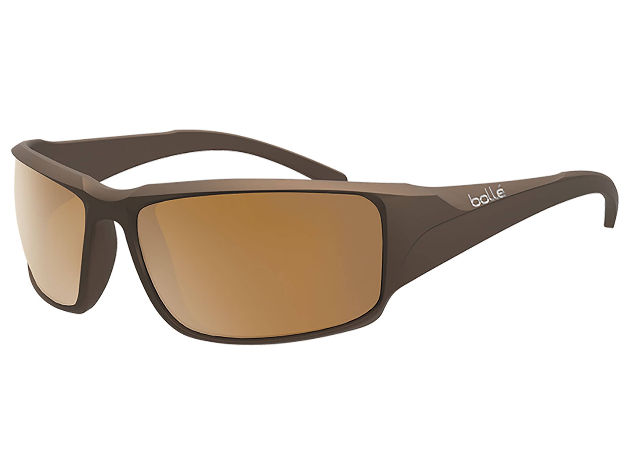 Bolle Keelback Polarized Sunglasses Matte Brushed Brown Frame AG-14