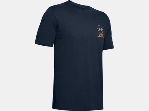 Under Armour Men's UA Freedom By Sea T-Shirt Short Sleeve Polyester/Cotton