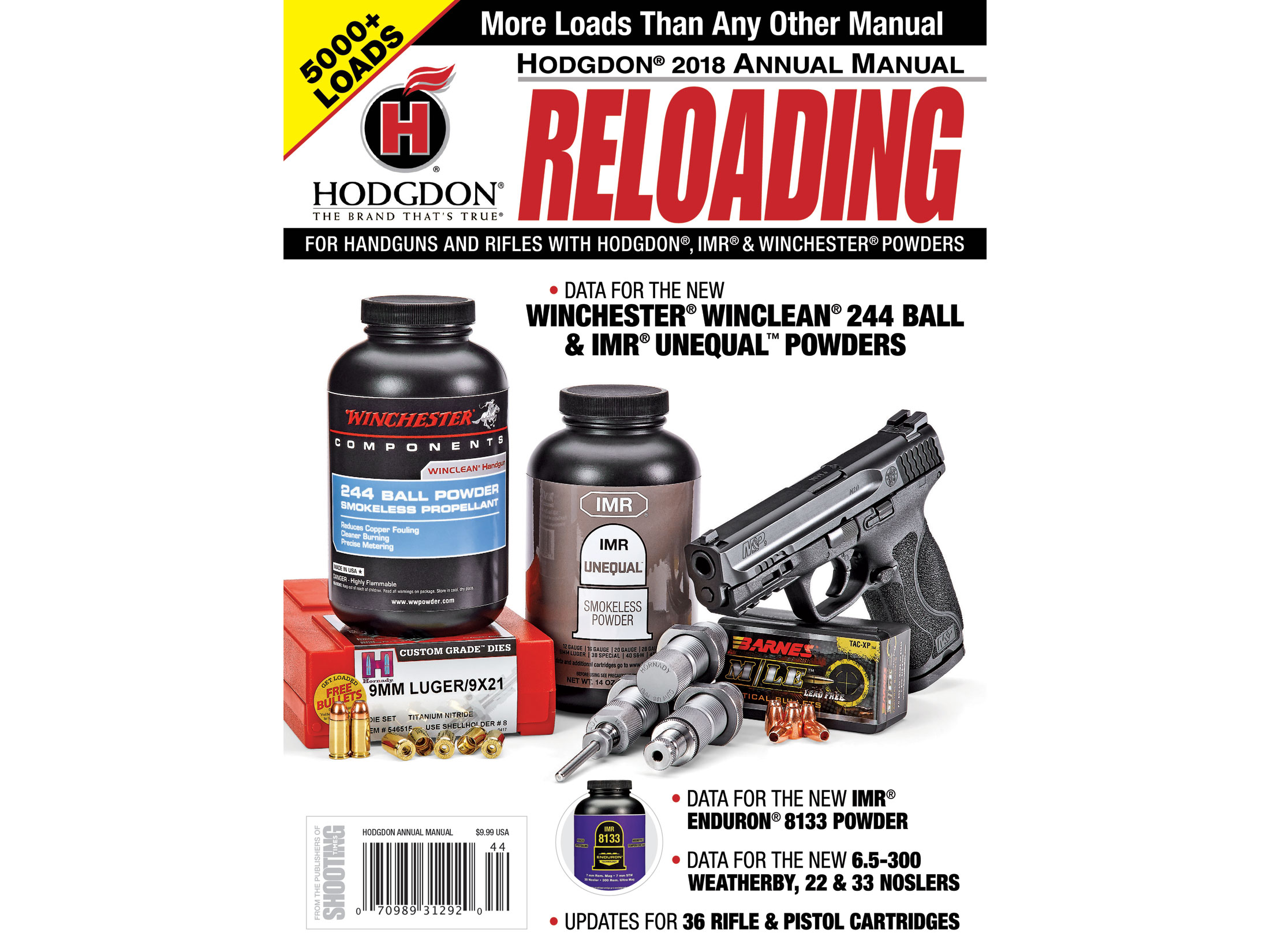 Hodgdon 2018 Annual Reloading Manual