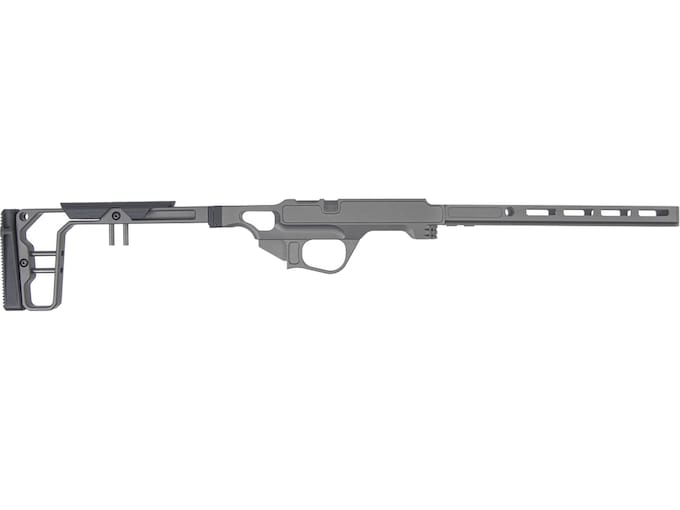 Grey Birch Folding Stock Chassis for CZ 457 10" Handguard Black