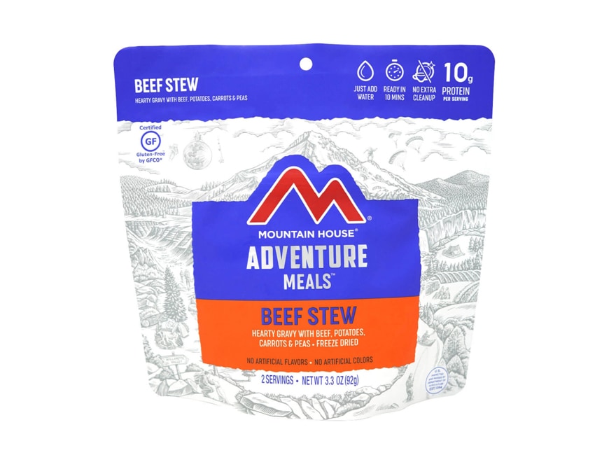 Mountain House Beef Stew Gluten Free Freeze Dried Food 2 Serving