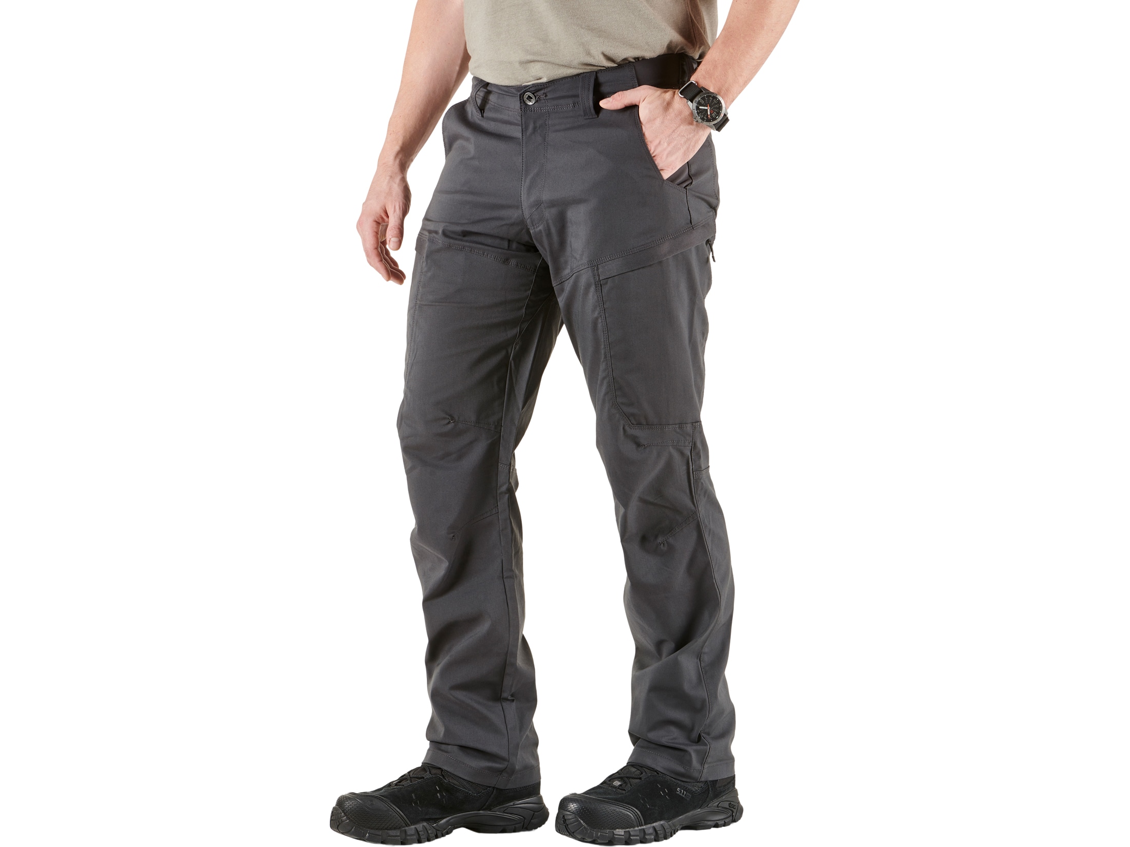 5.11 Men's Apex Tactical Pants Flex-Tac Ripstop Polyester/Cotton Storm