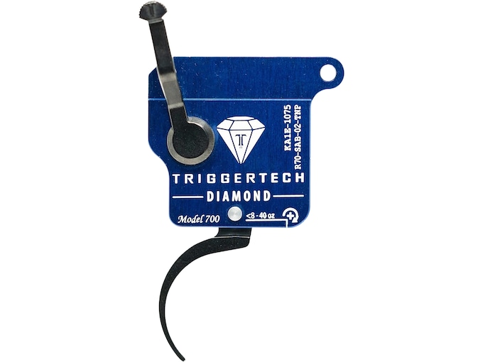 TriggerTech Rough Diamond Curved Trigger Remington 700 Right Hand No Bolt Release
