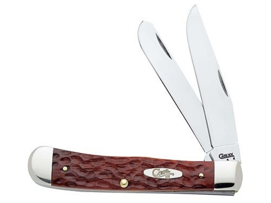 Case Trapper Folding Knife Clip Spey Chrome Vanadium Blades Chestnut