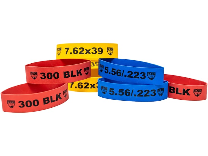 Faxon Magazine Marker Bands 300 Blackout Rubber Red 10PK