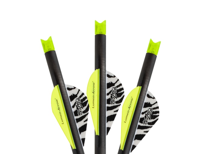 Lumenok 20" Carbon Crossbow Bolt with Green Moon Lighted Nock 3PK