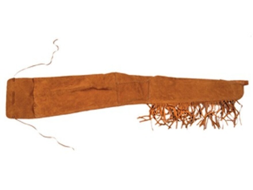 Oklahoma Leather Carbine Gun Case 40 Fringed Suede Brown
