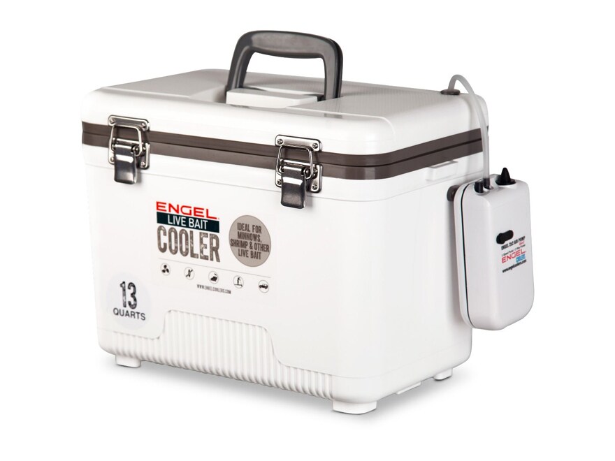 Engel 13 Quart Live Bait Cooler White